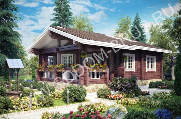 Дом из клееного бруса Гармония