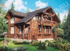 Дом из клееного бруса Простор для отдыха