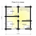 Дом из клееного бруса Гармония 3 - Планировка 2 этаж