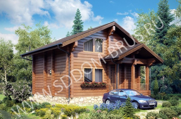 Дом из клееного бруса Лесная поляна 3