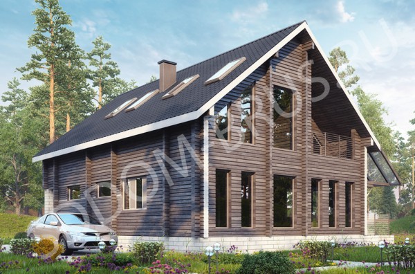 Дом из клееного бруса Элит wood