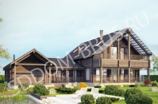 Дом из клееного бруса Русское подворье