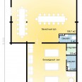 Ресторан из клееного бруса - Планировка 1 этаж