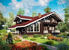 Дом из клееного бруса Шале