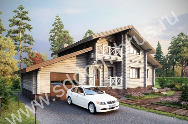 Дом из клееного бруса Безмятежность