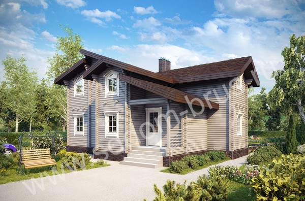Дом из клееного бруса Уютный уголок