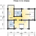 Дом из клееного бруса Зимняя сказка - Планировка 3 этаж