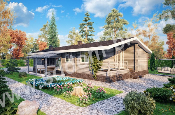 Дом из клееного бруса Гармония в простоте