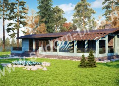 Дом из клееного бруса Единение с природой