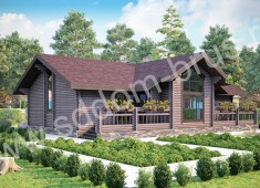 Дом из клееного бруса Зеленая долина