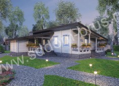 Дом из клееного бруса Летний вечер