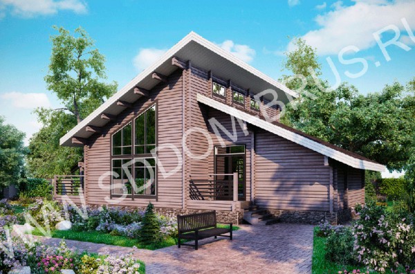 Дом из клееного бруса Цветочная поляна