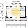 Дом из клееного бруса В восточном стиле - Планировка 2 этаж