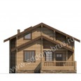 Дом из клееного бруса Морозный день - Вид 2