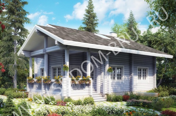 Дом из клееного бруса Гармония 2