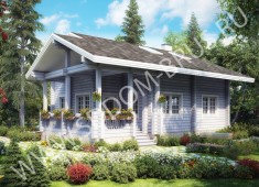 Дом из клееного бруса Гармония 2