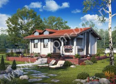 Баня 01 из клееного бруса