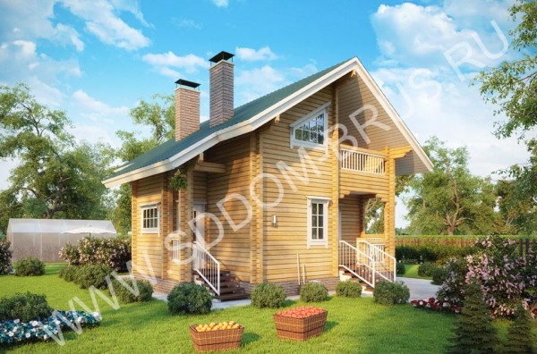Дом из клееного бруса Лесная поляна
