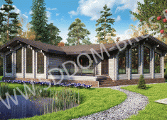 Дом из клееного бруса Яблочный спас