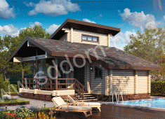 Баня 07 из клееного бруса