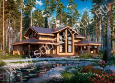 Дом из клееного бруса Д - 292