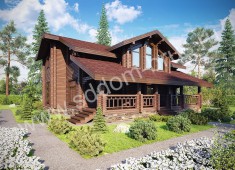 Дом из клееного бруса Бастион