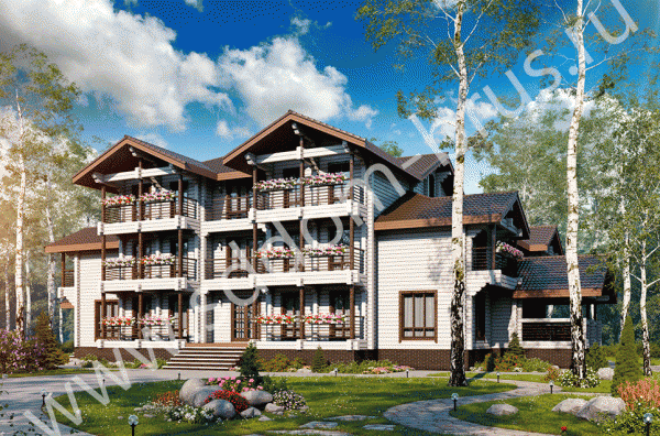 Гостиница из клееного бруса