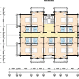 Гостиница из клееного бруса - Планировка 2 этаж