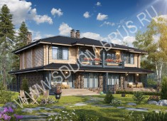 Дом из клееного бруса Таунхаус